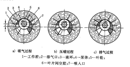 水环式真空泵工作图